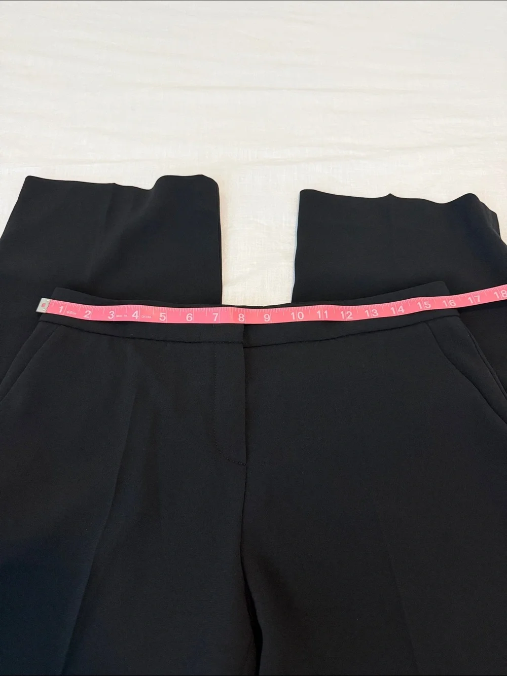 Escada Talika Triacetate Crepe Trousers Black Designer Career Pants EU 36